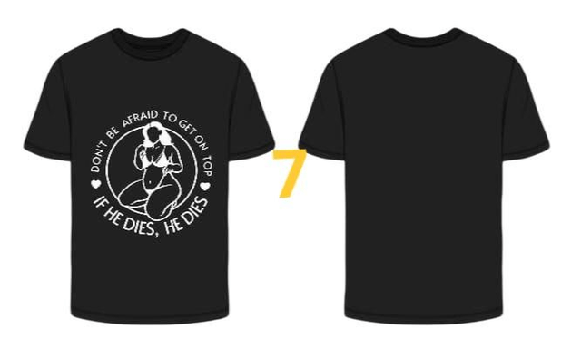 plus size themed black t shirt