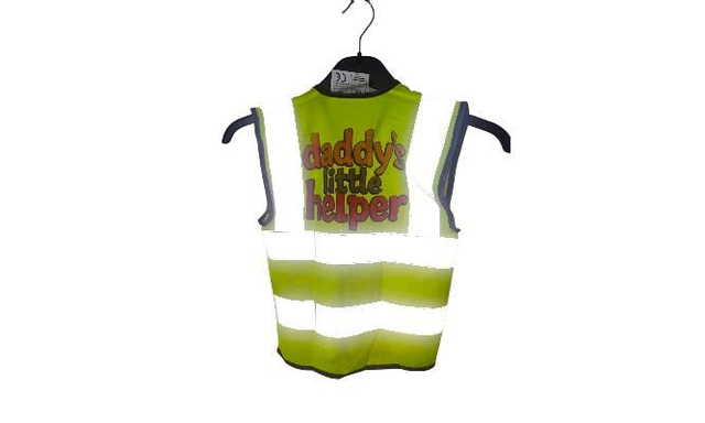 Childrens Personlised Hi Vis waste coat 