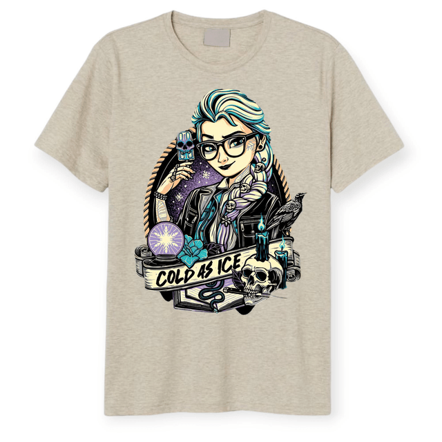 ✨ Tattoo-Inspired Character T-Shirts – Alternative Princess Collection 👑🖤