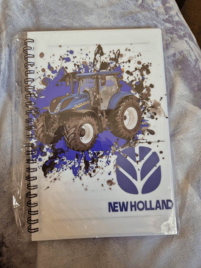 personlised A5 lined note book
