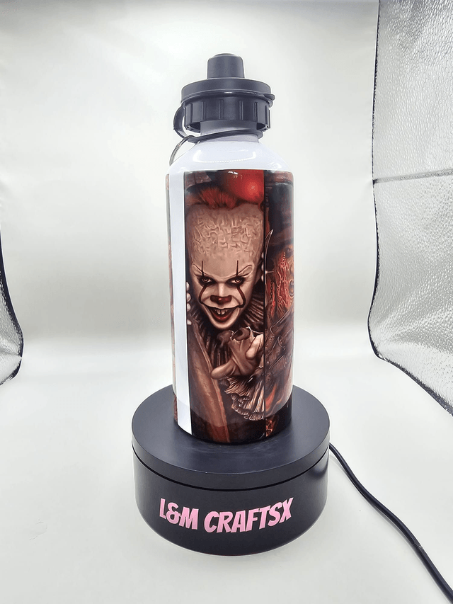 horror themed metal water bottle 650ml