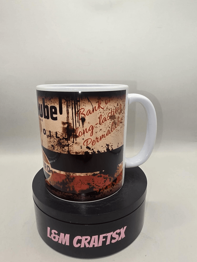 Vintage Style “Permalube Motor Oil” Mug