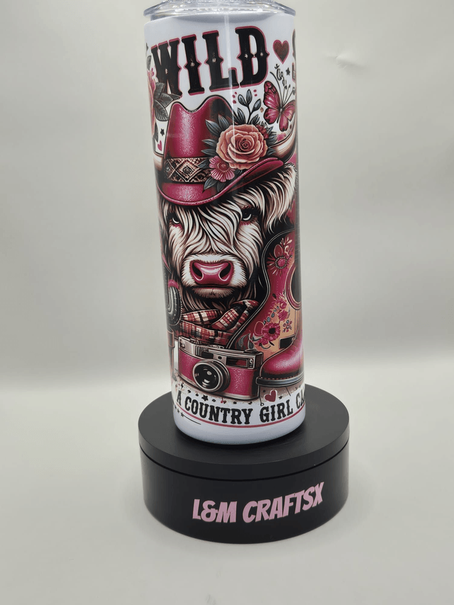 Country girl themed 20 0z tumbler 