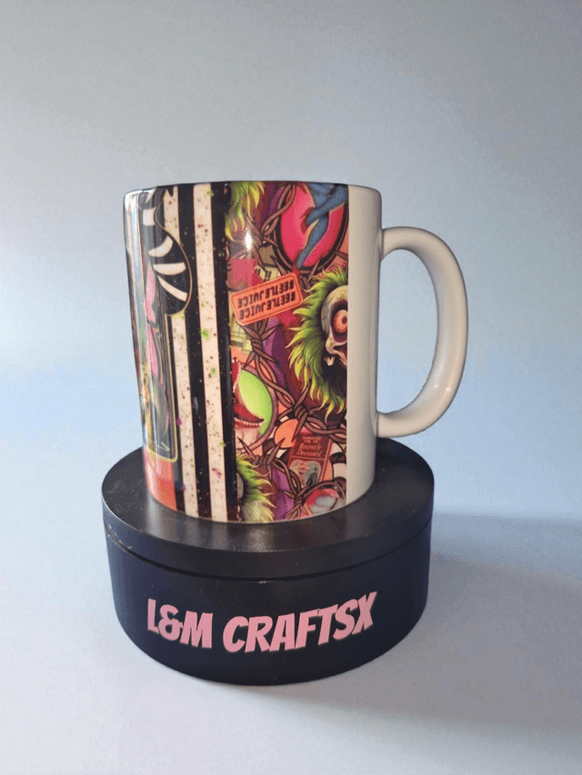 bettle juice themed 11 oz mug 