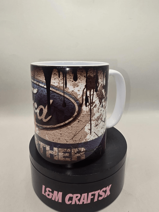 Ford “Go Further” Mug – Rustic Garage Style Coffee Cup