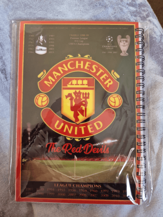 personlised A5 lined note book