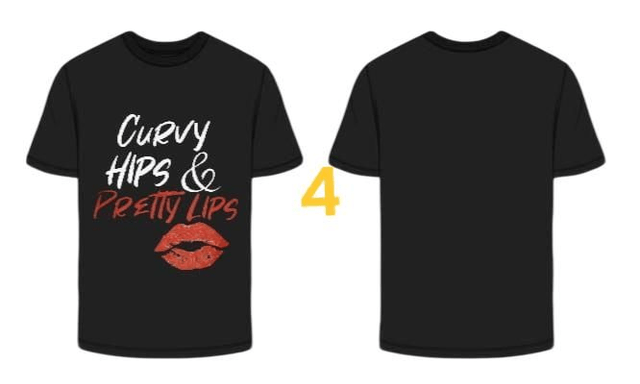 plus size themed black t shirt
