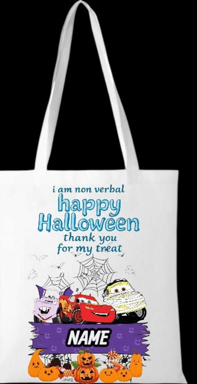 🕸 Non-Verbal Autism Friendly Halloween Tote Bags 🎃