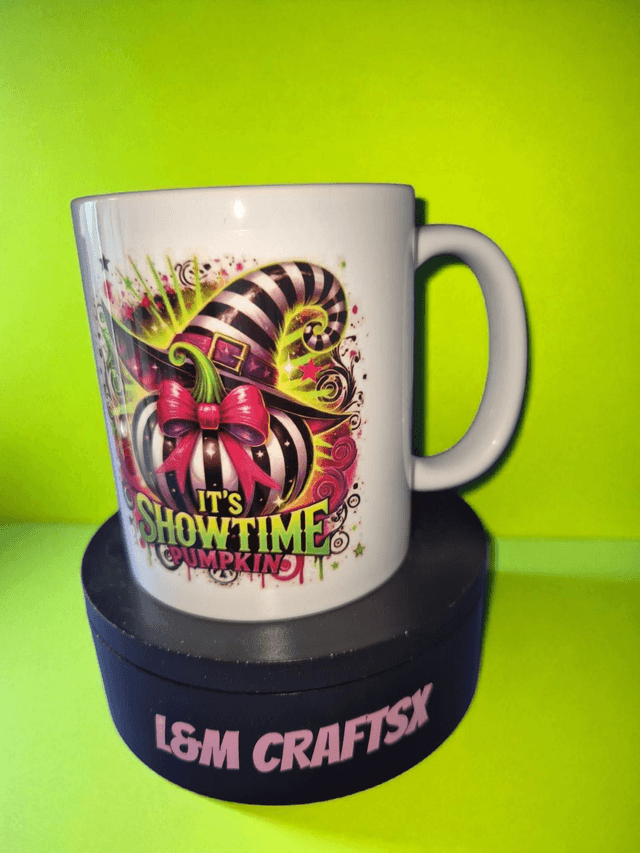 its show time themed mug 