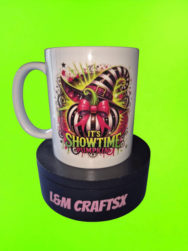 its show time themed mug 