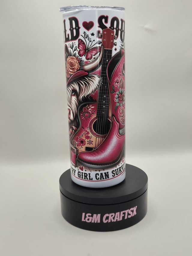 Country girl themed 20 0z tumbler 