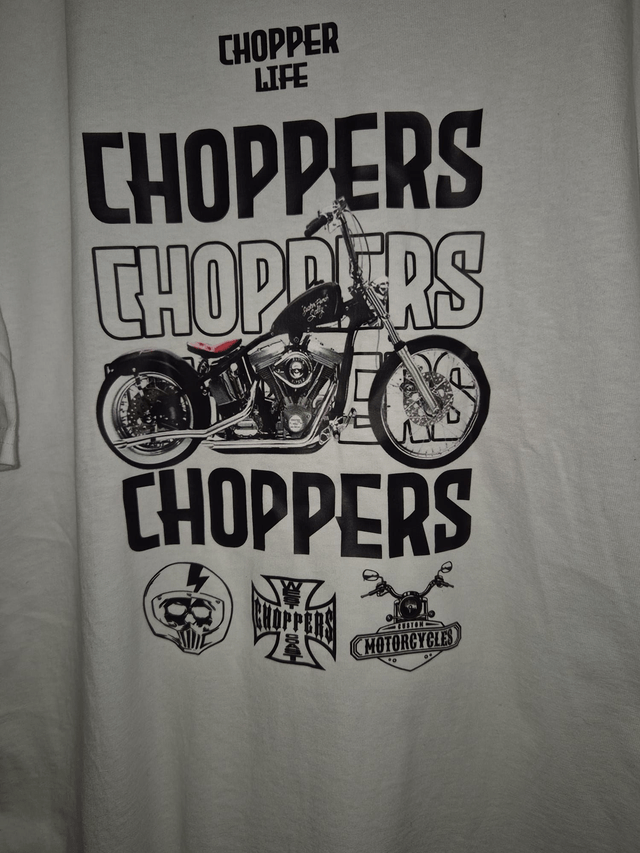 chopper motor bike themed t shirts