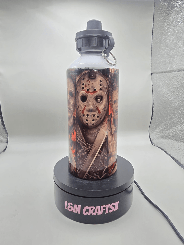 horror themed metal water bottle 650ml
