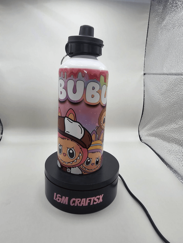 Labubu themed kids water bottle 650ml metal