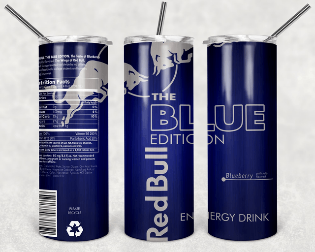 Red bull themed 20 oz tumbler