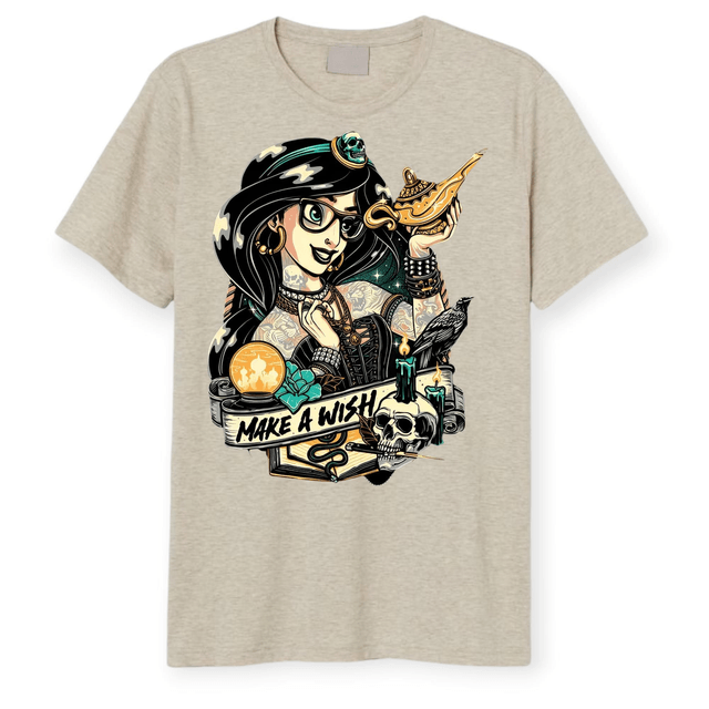 ✨ Tattoo-Inspired Character T-Shirts – Alternative Princess Collection 👑🖤