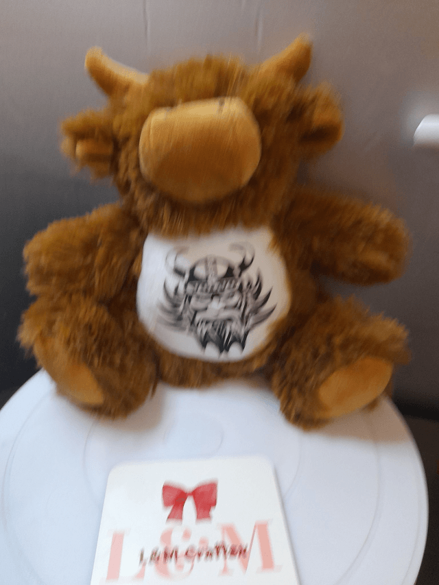 Personlised HIghland Cow Plush bear 