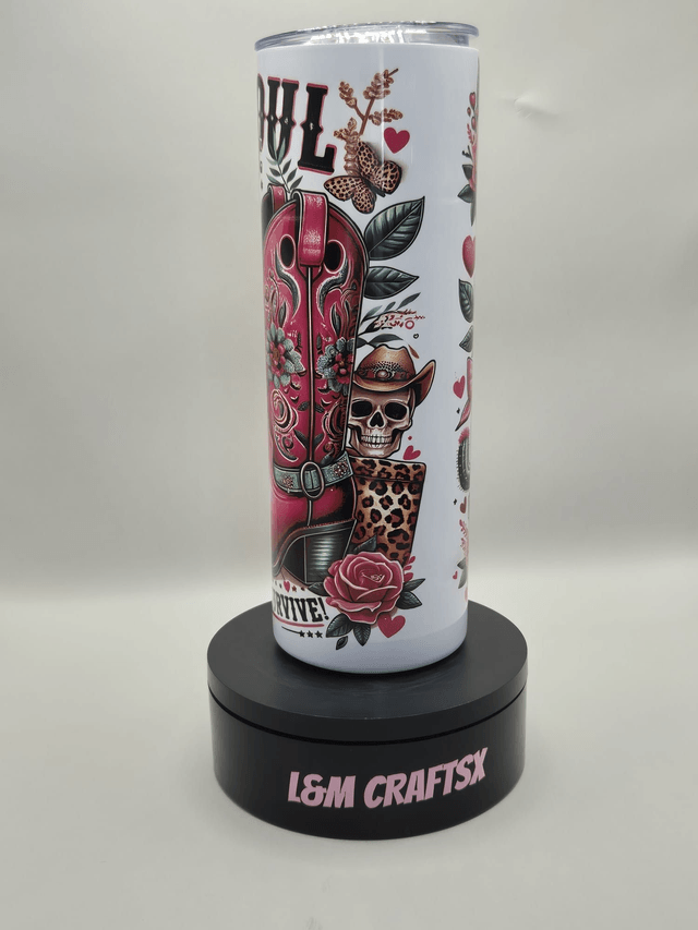 Country girl themed 20 0z tumbler 