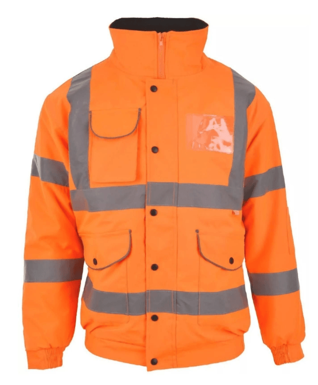 Parka jacket hi vis personlised 