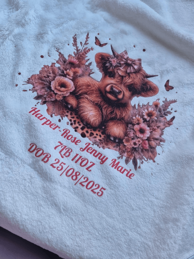 Personlised babe blanket 