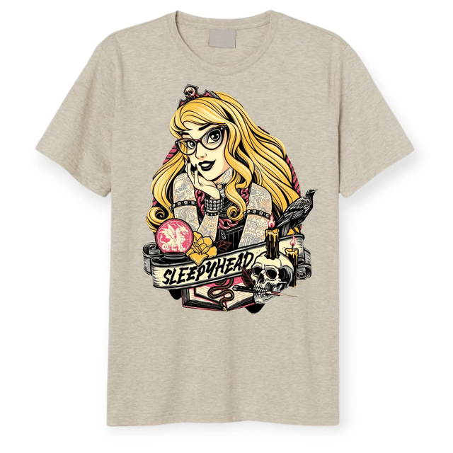 ✨ Tattoo-Inspired Character T-Shirts – Alternative Princess Collection 👑🖤