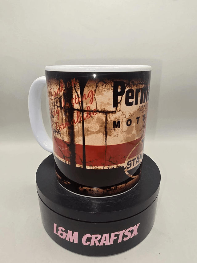 Vintage Style “Permalube Motor Oil” Mug