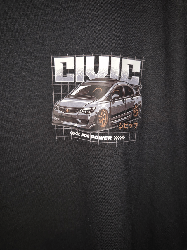 honda civic themed t shirt 