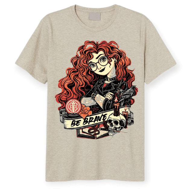 ✨ Tattoo-Inspired Character T-Shirts – Alternative Princess Collection 👑🖤