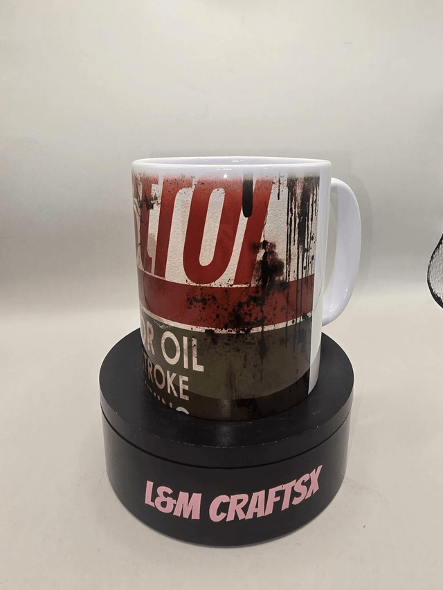 Castrol Motor Oil Mug – Vintage Garage Style Coffee Cup