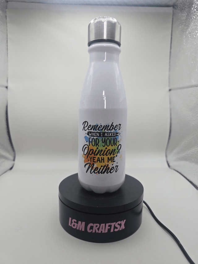 Adult themed humor metal water bottle 550ml