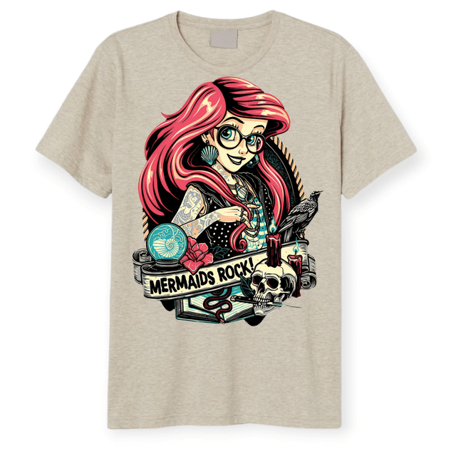 ✨ Tattoo-Inspired Character T-Shirts – Alternative Princess Collection 👑🖤