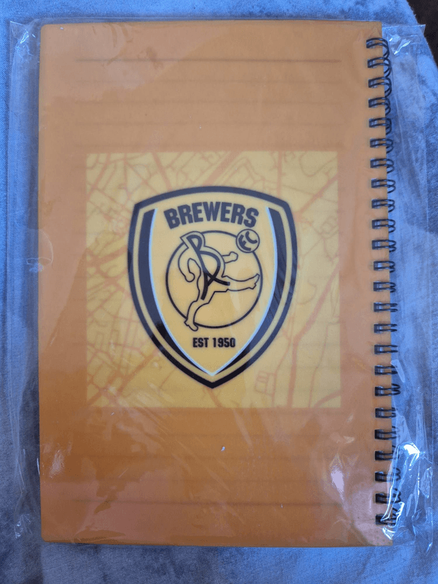 personlised A5 lined note book