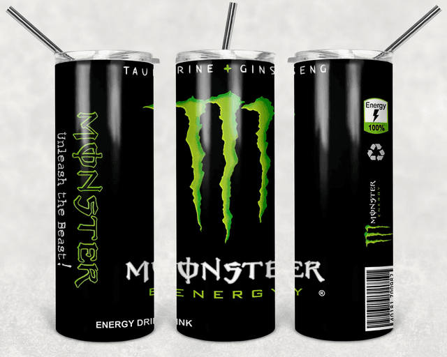 monster themed 20 oz tumblers