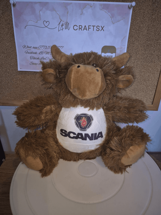 Scania Highland cow Plush Bear