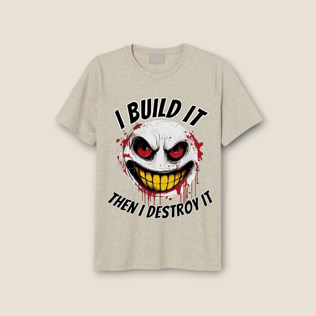 Crazy faces themed t shirts adult