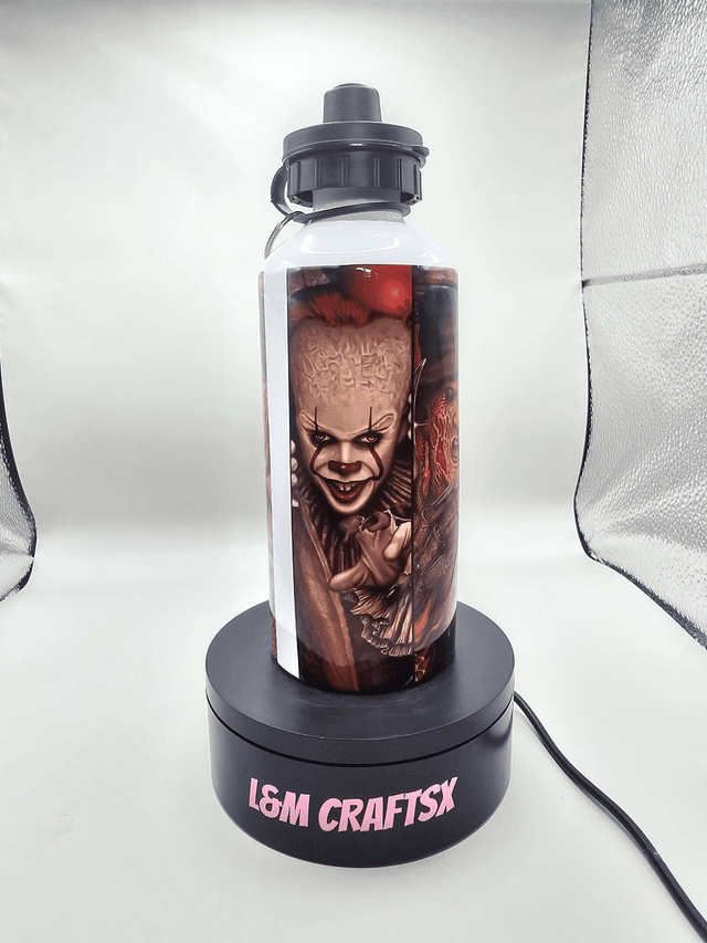horror themed metal water bottle 650ml