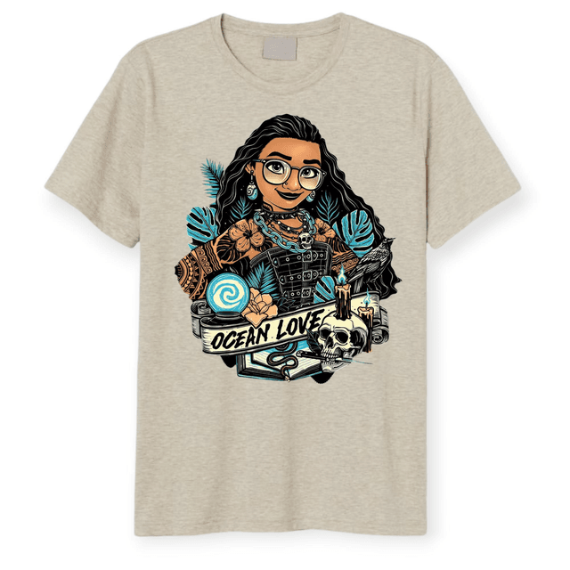 ✨ Tattoo-Inspired Character T-Shirts – Alternative Princess Collection 👑🖤