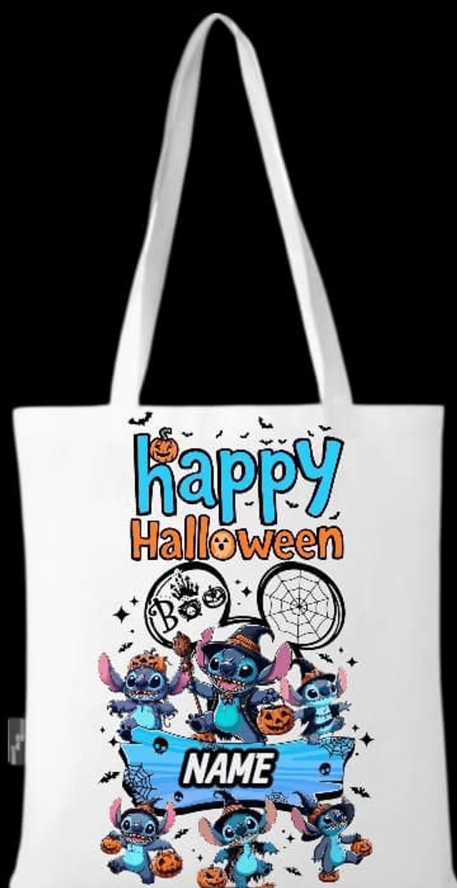 🎃 Non-Verbal Autism Friendly Halloween Tote Bags – Personalized Trick-or-Treat Bags