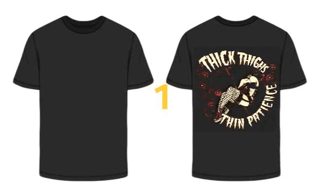 CURVEYGIRL IMAGES BLACK T SHIRTS 
