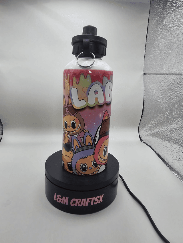 Labubu themed kids water bottle 650ml metal