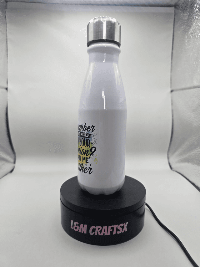 Adult themed humor metal water bottle 550ml